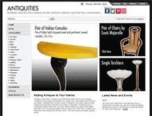 Tablet Screenshot of antiquitiesweb.com